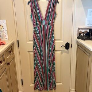 Striped Multicolor Maxi Dress